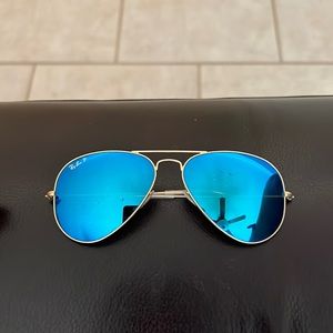 Ray-Ban Polarized Mirrored Aviators